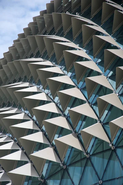 Singapour Nov 2021 Façade Verre Conception Architecte Théâtre Esplanade Esplanade — Photo