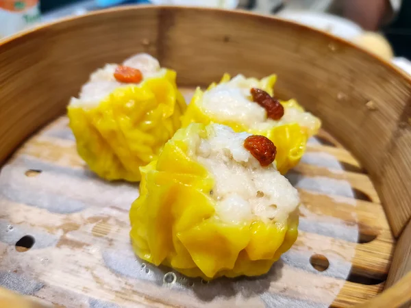 Siu Mai One Dim Sum Yum Cha Pork Shrimp Steamed — ストック写真
