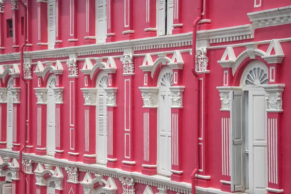 Singapore Jan 2022 Facade Famous Colorful Colonial Shop Houses Singapore — Stock Photo, Image