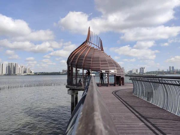 Singapore Jan 2022 Observation Point Called Eagle Point Sea View — Stock Photo, Image