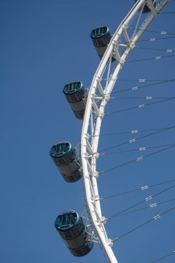 Singapur... 19 Mar 2022 Singapur Flyer ve kapsüllerinin bir bölümü. Singapur Flyer Asya 'nın en büyük gözlem teknesidir.