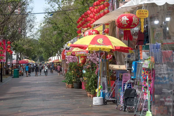 Singapour Févr 2022 Des Stands Vendant Des Offrandes Prières Long — Photo