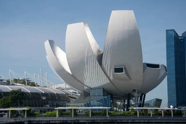 Singapore Mar 2022 Beautiful Artscience Museum Singapore One Attractions Marina — Stock Photo, Image