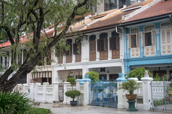 Cingapura Abr 2022 Finamente Restaurado Casa Peranakan Emerald Hill Road — Fotografia de Stock