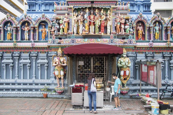 Singapour Avril 2022 Vue Temple Sri Krishnan Bugis Singapour Est — Photo