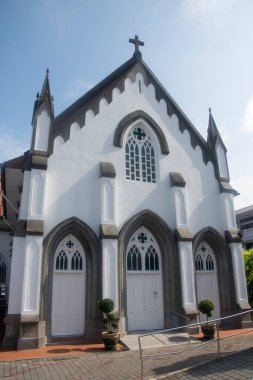 Seremban, Malezya - 16 Nisan 2022: Ziyaret Kilisesi, Seremban. Ziyaret Kilisesi Malezya 'nın en güzel kiliselerinden biridir.