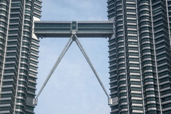 Kuala Lumpur Malaysia Apr 2022 Vew Skybridge Petronas Twin Towers — Stock Photo, Image