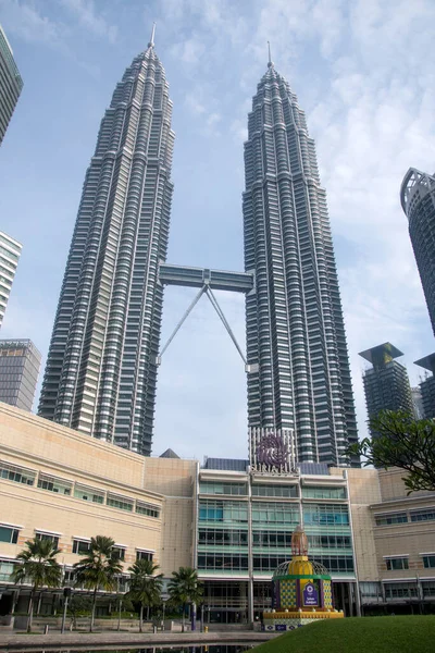 Kuala Lumpur Malaysia Apr 2022 Landmark Petronas Twin Towers Klcc — стокове фото