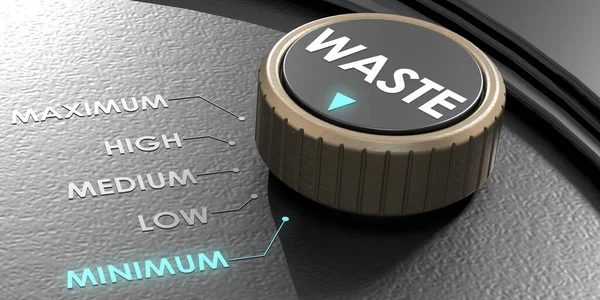 Turn Knob Points Minimum Waste Rendering — Stock Photo, Image