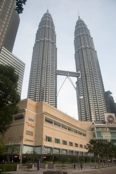 Kuala Lumpur Malaysia Apr 2022 Landmark Petronas Twin Towers Klcc — стокове фото