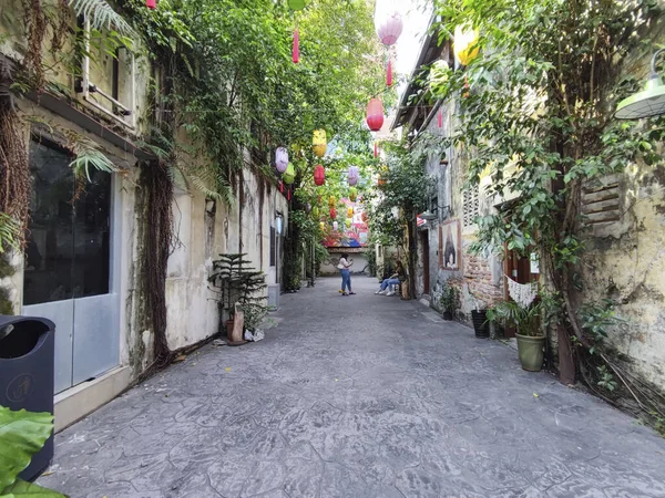 Kuala Lumpur Malaysia Apr 2022 Old Historical Houses Shops Lorong — Stock Photo, Image