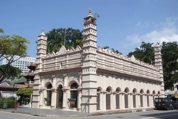 2022年5月15日 新加坡Nagore Durgha神龛 1828年至1830年间由印度南部的穆斯林建造的神龛 — 图库照片