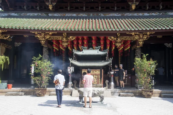 Singapur Května 2022 Pohled Chrám Thian Hock Keng Jeden Nejstarších — Stock fotografie