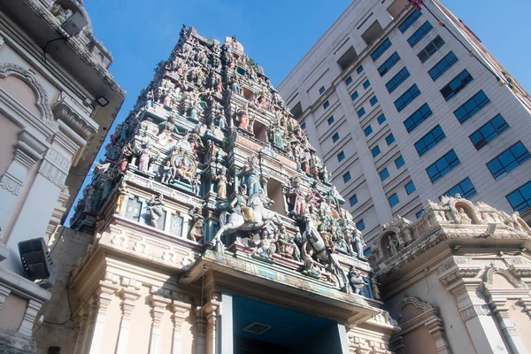 말레이시아 콸라룸푸르 June 2022 Sri Maha Mariamman Temple Dhevasthanam 쿠알라룸푸르 — 스톡 사진