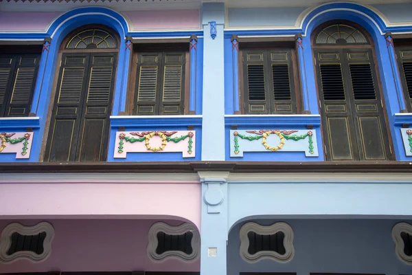 Singapore Apr 2022 Fint Restaurerat Hus Peranakan Emerald Hill Road — Stockfoto