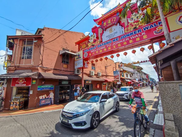 Melaka Malezya Haziran 2022 Malacca Jonker Caddesi Manzarası Temmuz 2008 — Stok fotoğraf