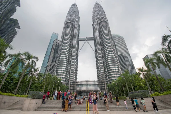 Kuala Lumpur Малайзія Jun 2022 Landmark Petronas Twin Towers Klcc — стокове фото