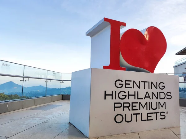 Genting Malasia Junio 2022 Letrero Encanta Genting Highlands Premium Outlets —  Fotos de Stock