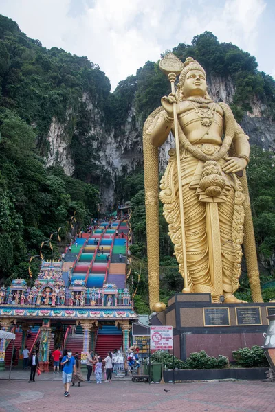 Kuala Lumpur Malaisie Juin 2022 Statue Géante Seigneur Murugan Avant — Photo