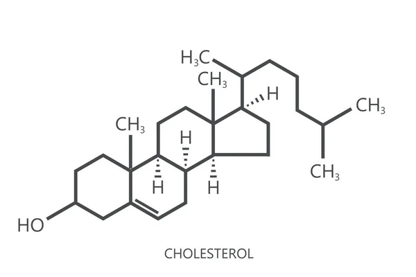 Cholesterol Formula White Background Rendering —  Fotos de Stock