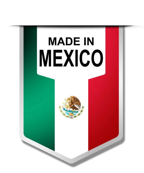 Made Mexico Word Hanging Banner Rendering — Stock Photo, Image