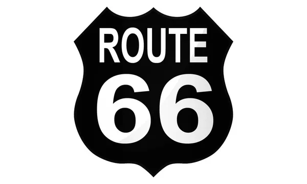 Route Sign Icon Black Rendering — Stockfoto