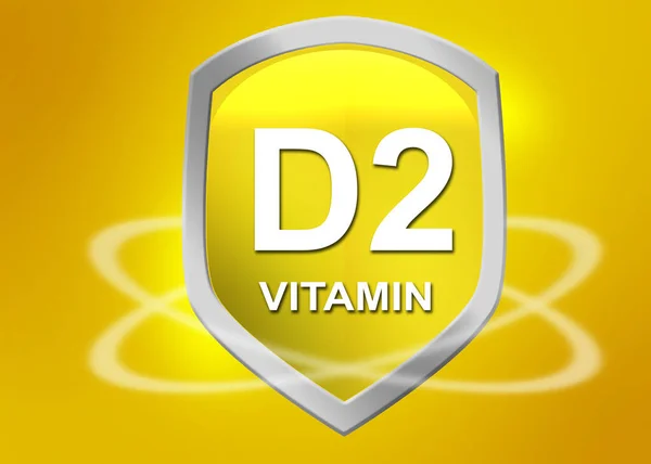 Vitamin Shield Health Concept Rendering — 스톡 사진