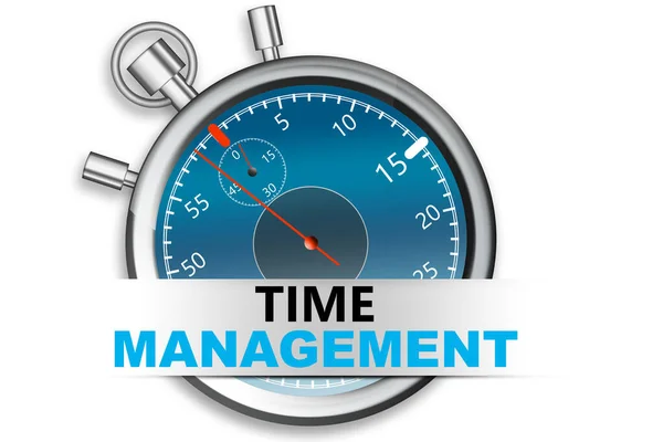 Time Management Banner Stopwatch Rendering — Stock Photo, Image