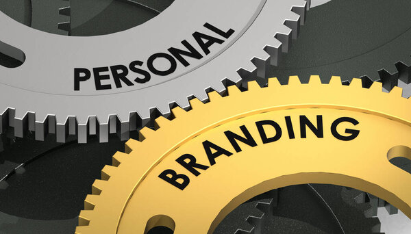 Винтики с персональным брендинговым словом, 3D рендеринг