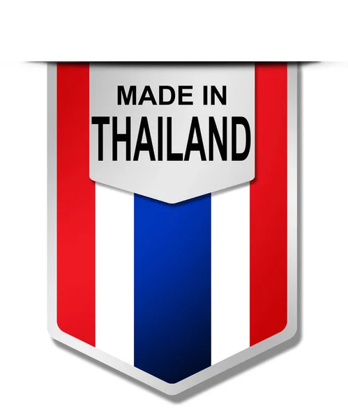 Gemaakt Thailand Woord Opknoping Banner Rendering — Stockfoto