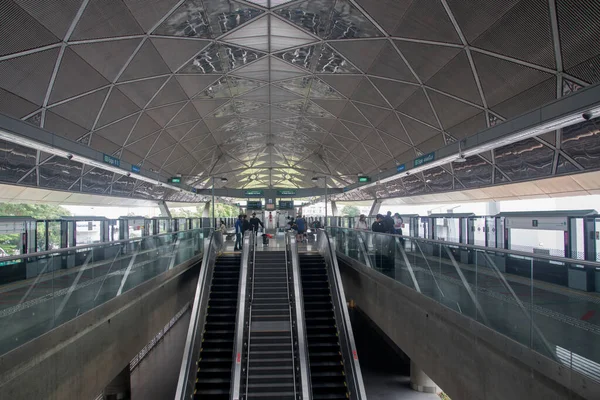 Singapur Října 2022 Stanice Metra Mrt Singapuru Stanice Leží Mezi — Stock fotografie