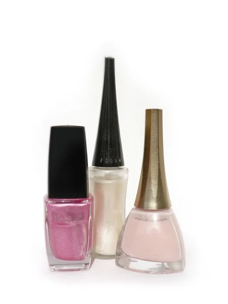 renk oje, üzerinde beyaz izole manikür,