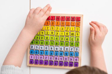 Mats eğitici bir oyun. İyi motor becerileri geliştirmek, mantıklı düşünmek, ilkokul öğrencileri ve hevesli matematik uzmanları için bir araç. Sayılar, rakamlar, temel aritmetik işlemleri içeren renkli tahta küpleri