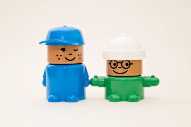 Farklı mesleklerden oyuncak heykelcikler koleksiyonu..