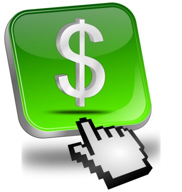 dolar işareti imleç düğmesi