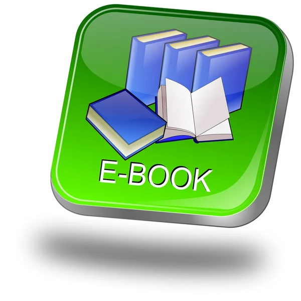 E-Book button — Zdjęcie stockowe