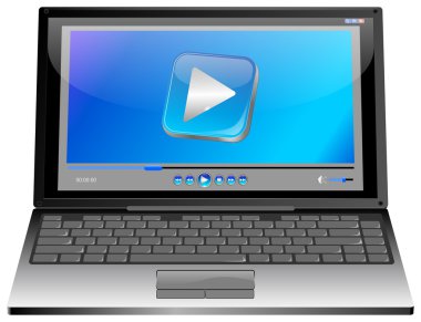 media player ile dizüstü bilgisayar