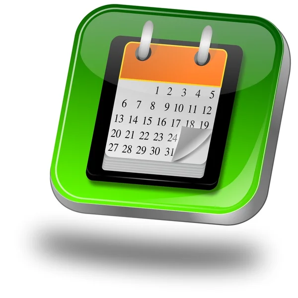 Calendar button — Stock Photo, Image