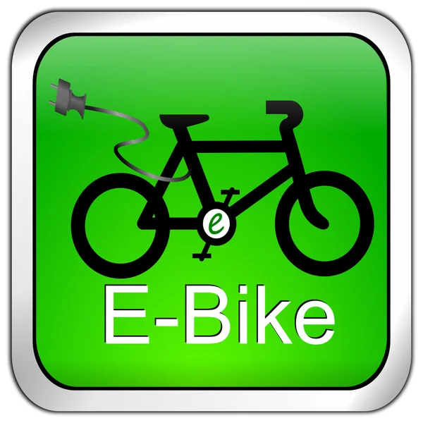 E-bike düğmesi — Stok fotoğraf