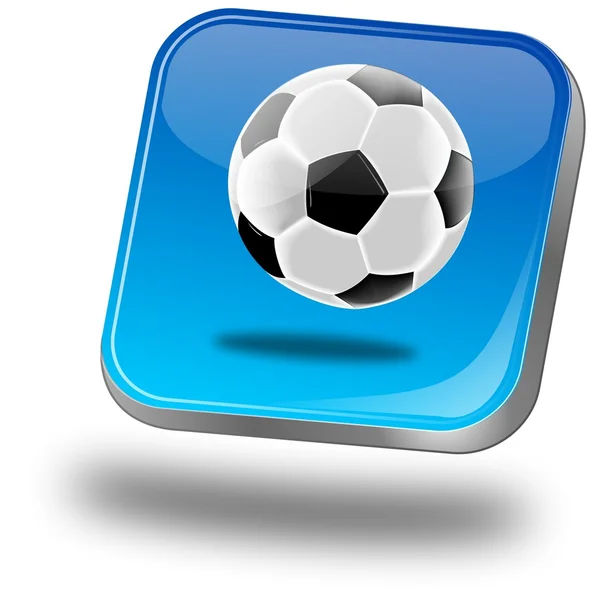 Knop met voetbal — Stockfoto