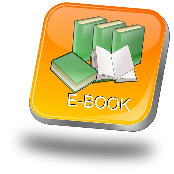 E-Book Button — Zdjęcie stockowe