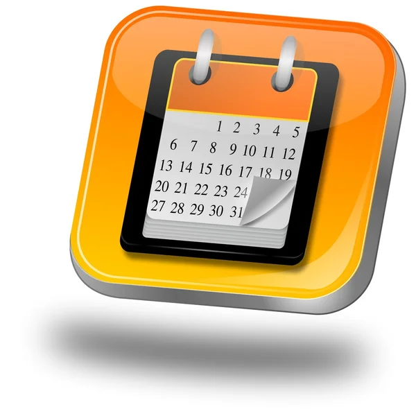 Calendar button — Stock Photo, Image