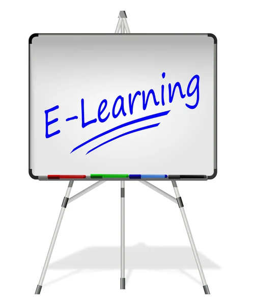 Flipchart. e-learning — Stock fotografie