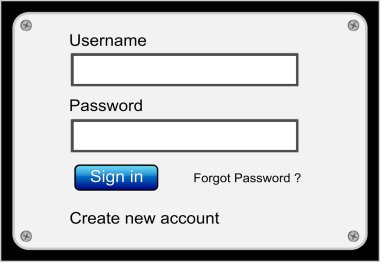Login web ekran