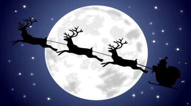 Noel Baba onun kızak sürme