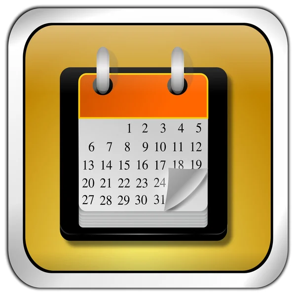 Calendar button — Stock Photo, Image