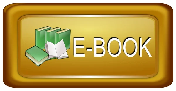 E-Book Button — Zdjęcie stockowe