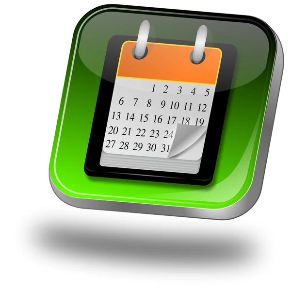 Calendar button — Stock Photo, Image