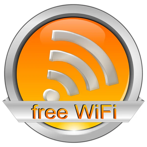 Бесплатная кнопка WiFi — стоковое фото
