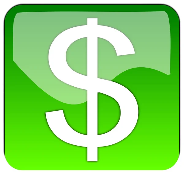 App met dollarteken — Stockfoto